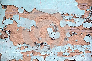 Old decayed wall paint