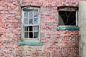 Old decaying brick building