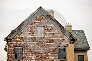 Old decaying brick building