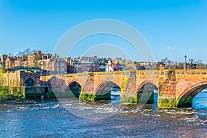 Old Dee bridge in Chester, England