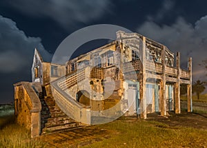 An old delapidated and abandoned dwelling in Barbados