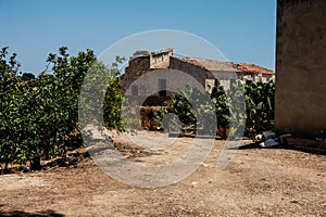 Old derelict buildings