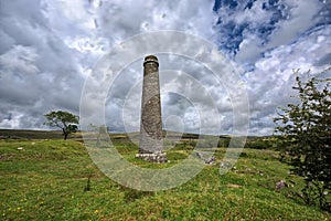 Old Derelict Graite Tin Mine on top of Dartmoor in England