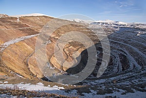 Old derelict uranium quarry