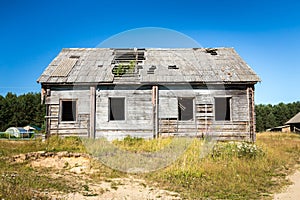 Old deserted farm house