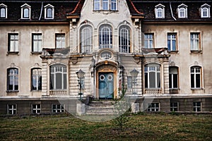 Old deserted mansion with ghosts