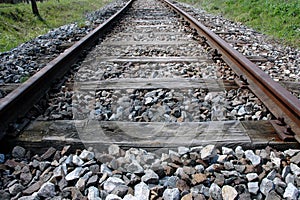 Old, deserted railroad