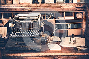 Old Desk Vintage Typewriter