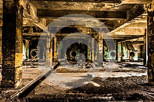 Old destroyed factory