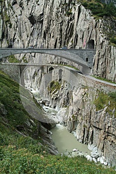 Old Devil's Bridge near Andermatt