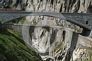 Old Devil's Bridge near Andermatt