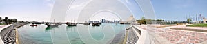 The old Dhow Harbor at the Doha Corniche, Qatar