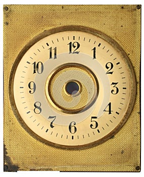 Old dial clock