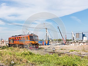 Old diesel electric locomotive