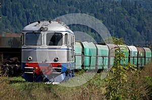 Old diesel electric locomotive