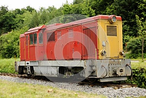 Old diesel locomotive