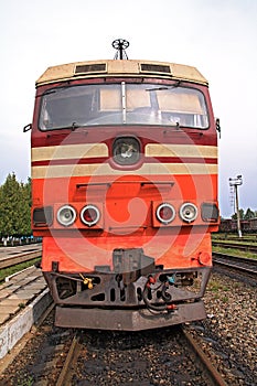 Old diesel locomotive