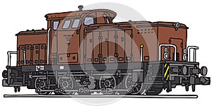 Old diesel locomotive