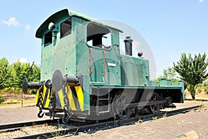 Old diesel locomotive, Puertollano, Castilla la Mancha, Spain