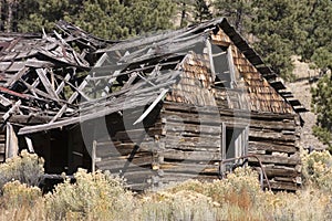 Old dilapidated barn