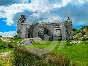Old dilapidated Irish Cottage in the west of Ireland