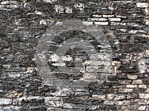 Old dilapidated masonry as a vintage background