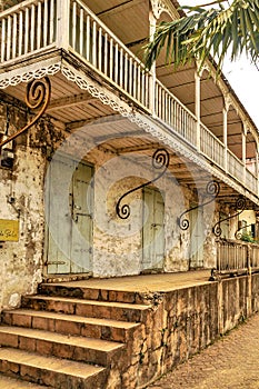 Old dilapitated building on Bimini Island photo