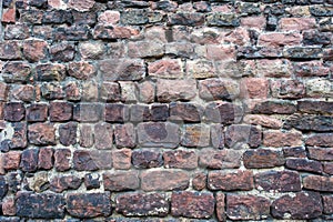 Old dirty brick wall background