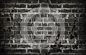 Old dirty brick wall background