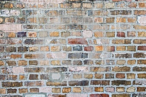 Old dirty brick wall for background texture