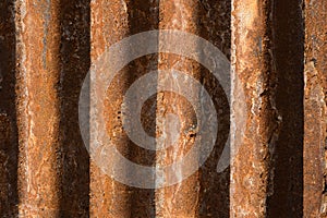 Old dirty rusty galvanized iron plate.