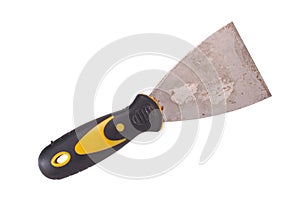 Old dirty and rusty scraper