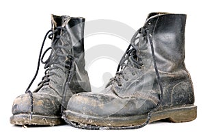 Old dirty shoes