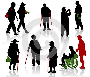Old and disabled people