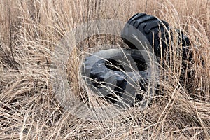 Old Discarded Tractor Tires