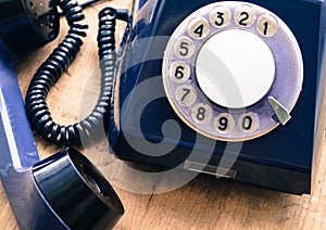 old disk phone a means of communication of the past