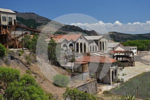 Old dismantled iron mine in Sardinia