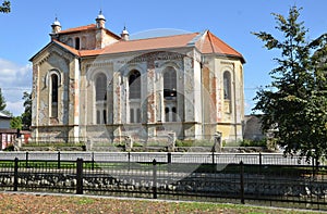 Old disrepair jewish synagogue in Bytca, Slovakia photo