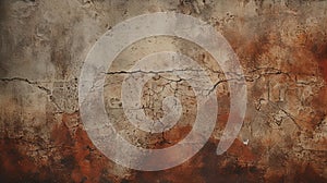 Old distressed wall grunge background or texture, Generated AI