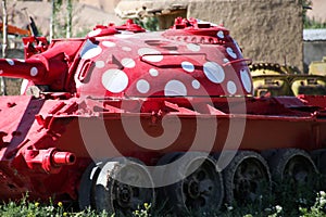 Old disused and abandoned armoured vehicles in Afghanistan