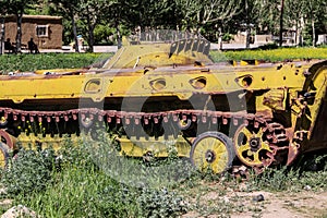 Old disused and abandoned armoured vehicles in Afghanistan