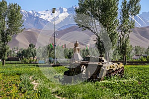 Old disused and abandoned armoured vehicles in Afghanistan