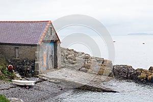 Old disused lifeboat station at Moelfre