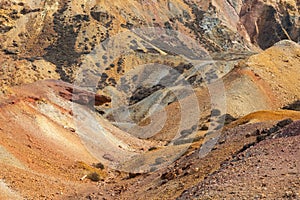 Old disused open cast copper mine