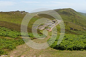 Old disused Radar Station Rhossili Down The Gower Wales UK