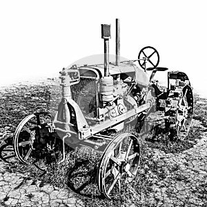 Old disused tractor