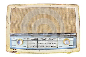 Old domestic wireless radio receiver set