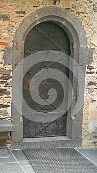 Old Door of a castle Burg Eltz