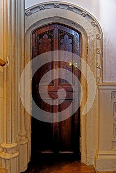 Old door at Castle of St Michael Mount - Cornwall, England