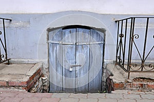 Old door cellar